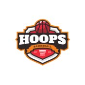 Hoops Basketball logo template 04