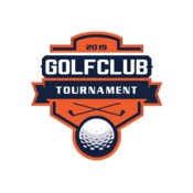 Golf club Tournament logo template 02