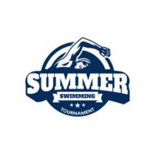 Summer Swimming Tournament logo template