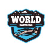 World Tournament Swimming logo template